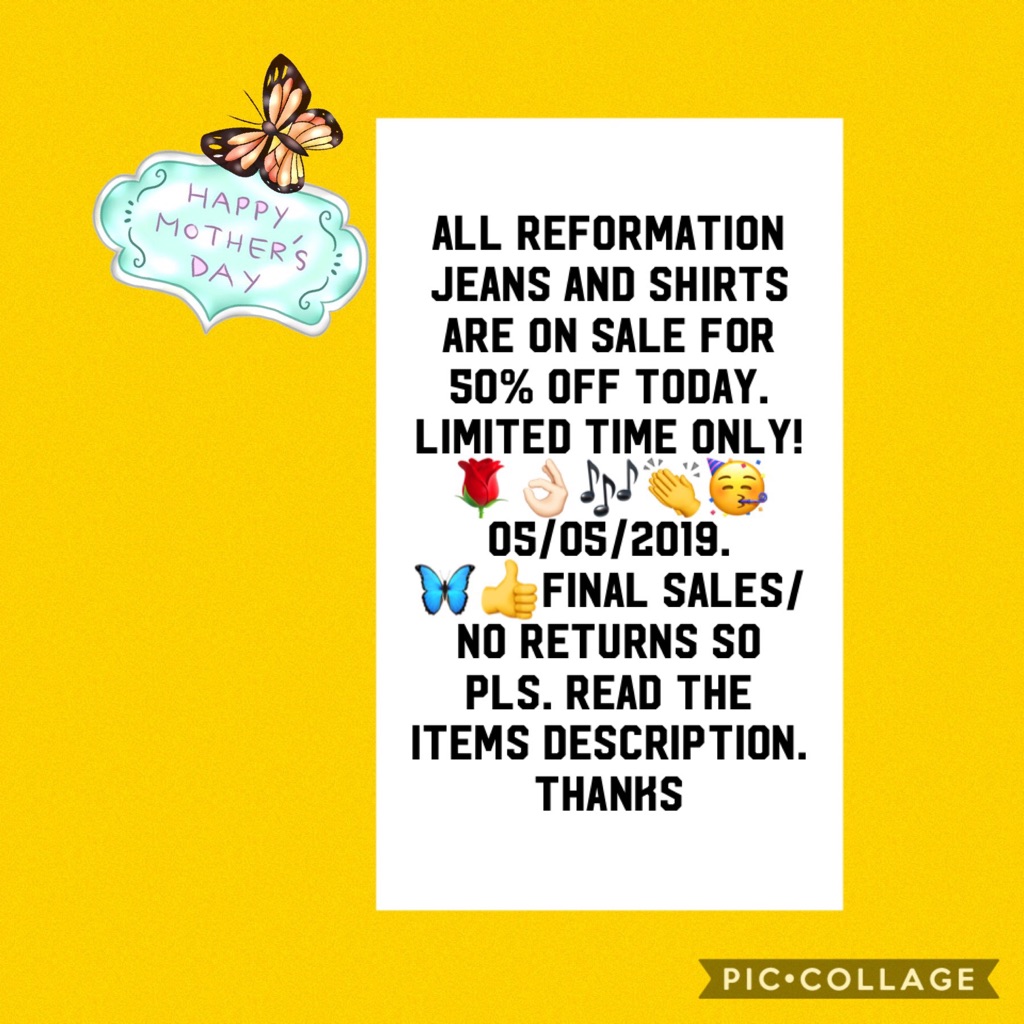 All Reformation Brand Are On Sale Today